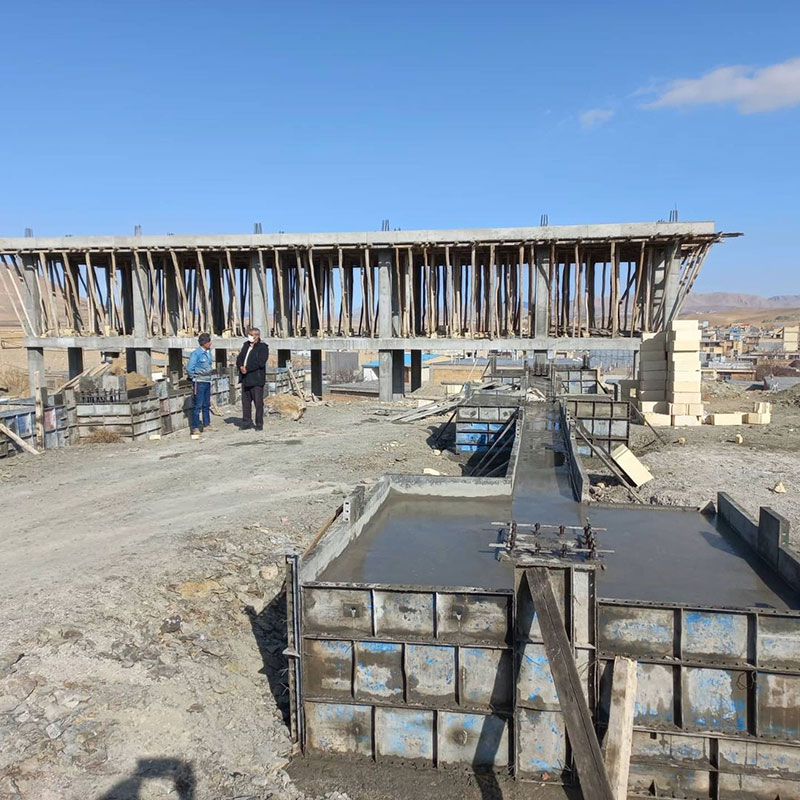 بتن ریزی فونداسیون جایگاه عرضه سوخت