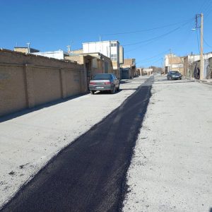آسفالت ترانشه های فاضلاب میدان و خیابان امام رضا (ع)