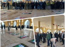 غبارروبی و گلباران قبور مطهر شهدا