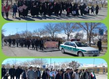 مراسم راهپیمایی یوم الله ۲۲بهمن در شهر طاقانک