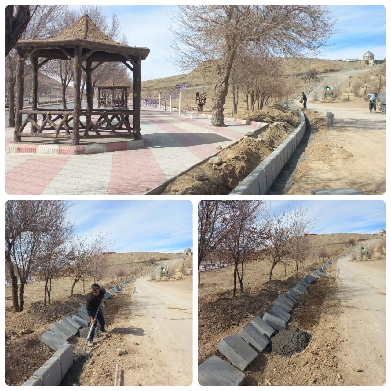 آغاز عملیات اجرایی بوستان شهرداری طاقانک