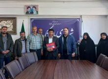 تجلیل از آقای مهندس داود امیری شهردار محترم شهر طاقانک با حضور اعضای شورای اسلامی شهر و پرسنل شهرداری