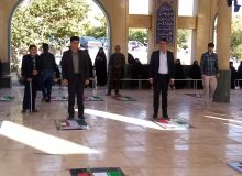 برگزاری مراسم غبار روبی وگلباران گلزار مطهر شهدا به مناسبت هفته دفاع مقدس