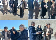 بازدید معاون شهرسازی  اداره‌ کل راه و شهرسازی استان ، شهردار وکارشناسان شهرداری از پروژه ها