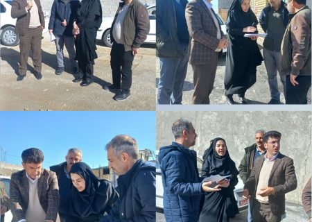 بازدید معاون شهرسازی  اداره‌ کل راه و شهرسازی استان ، شهردار وکارشناسان شهرداری از پروژه ها