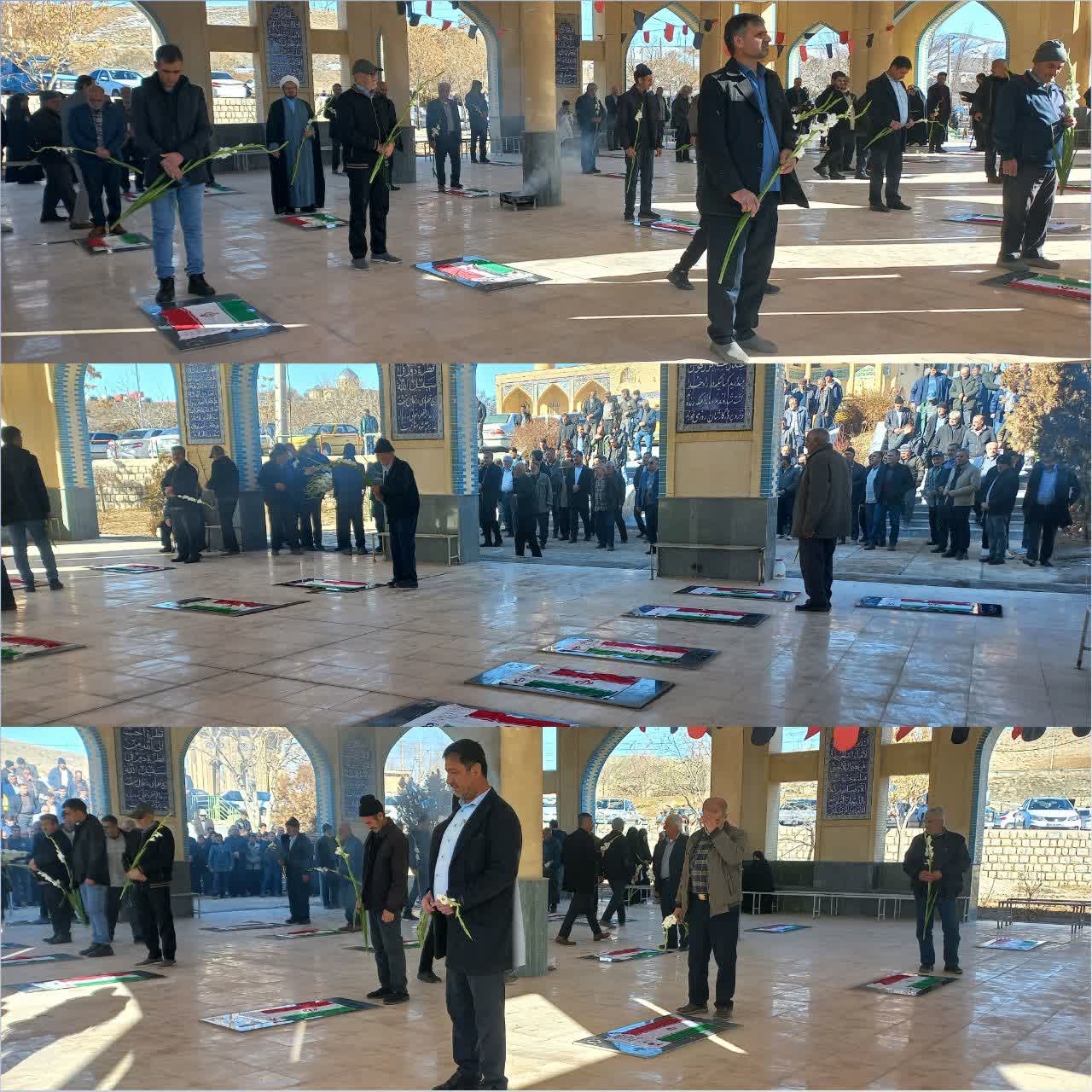 غبارروبی وگلباران قبور مطهر شهدا،پنجشنبه،۱۶ بهمن