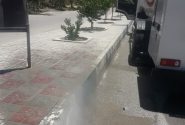 شستشوی بلوار امام جهت رنگ آمیزی