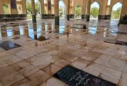 مراسم غبار روبی وگلباران قبور مطهر شهدا